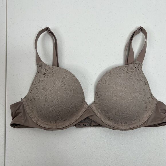 Maidenform Size 32A Bra One Fabulous Fit 2.0 Tailored Demi DM7543 Taupe Women's - Picture 2 of 13